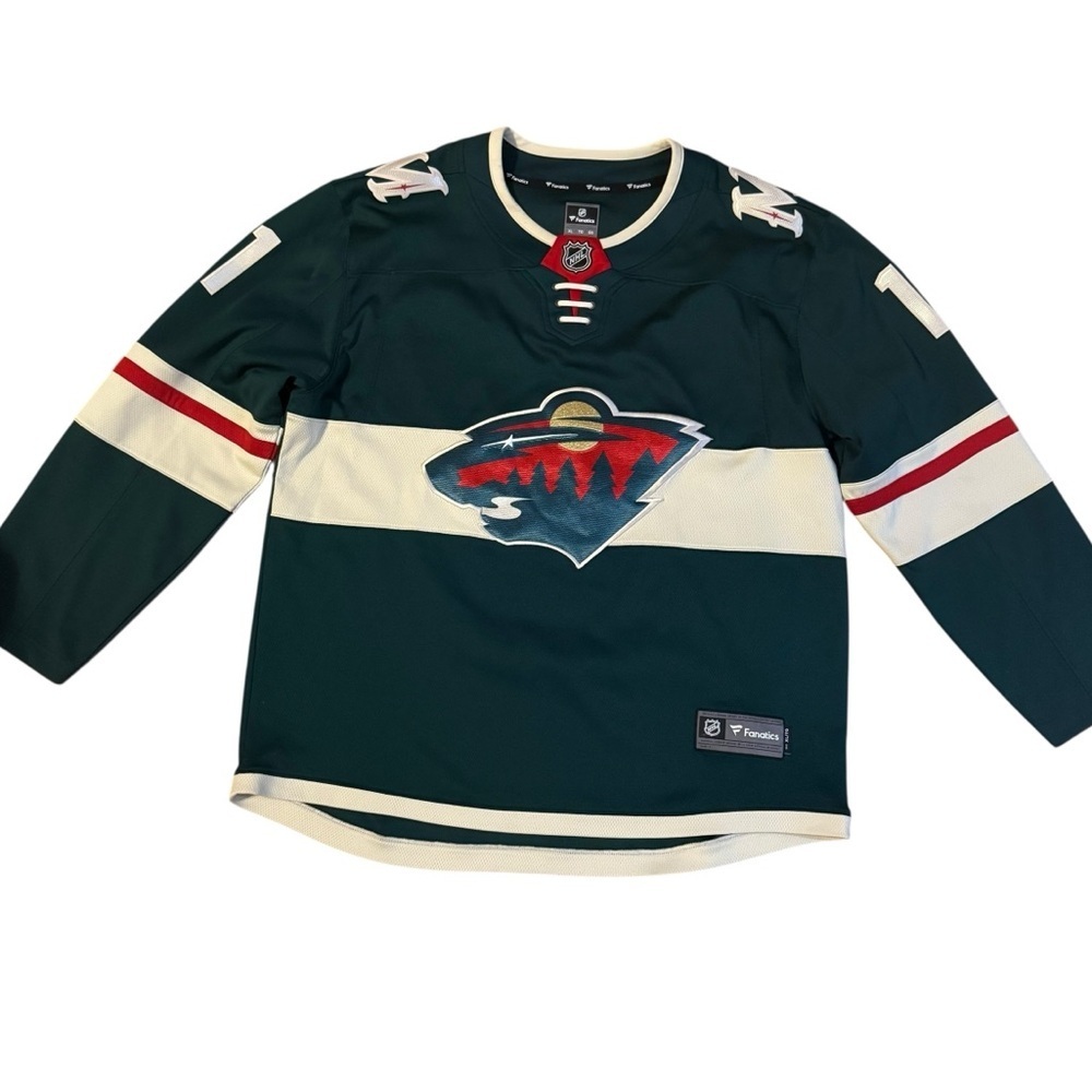 Fanatics NHL Minnesota Wild Zach Parise Men's Break Away Jersey Size XL